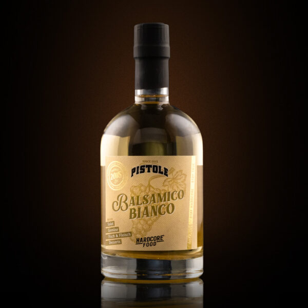 Pistole Hardcore-Food Weißer Balsamico Essig Balsamico Bianco