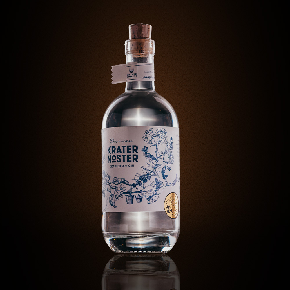 Pistole Hardcore-Food Gin Krater Noster Bavarian Gin