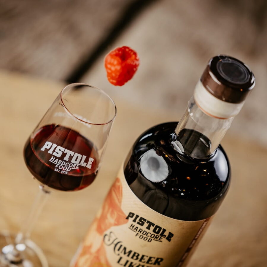 Pistole Hardcore-Food Himbeer Likör