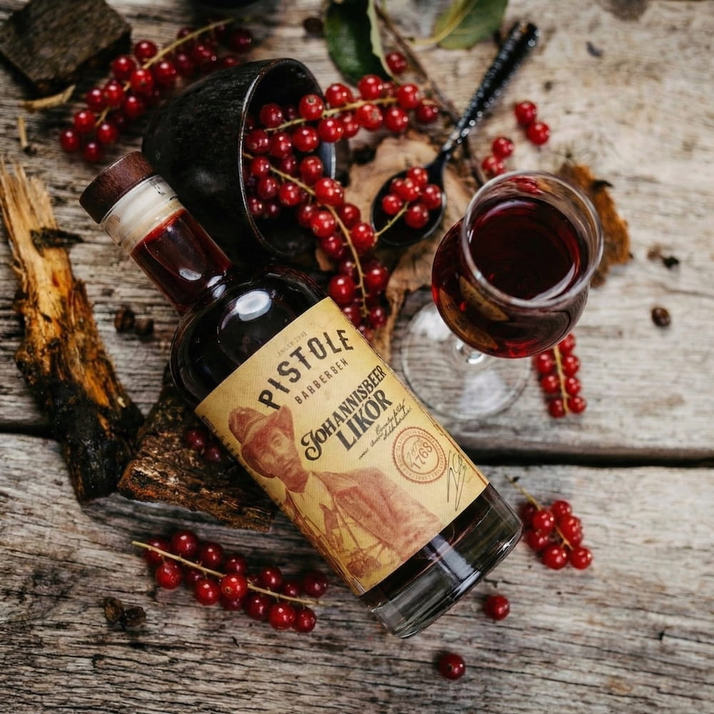 Pistole Hardocre-Food Johannisbeer Likör