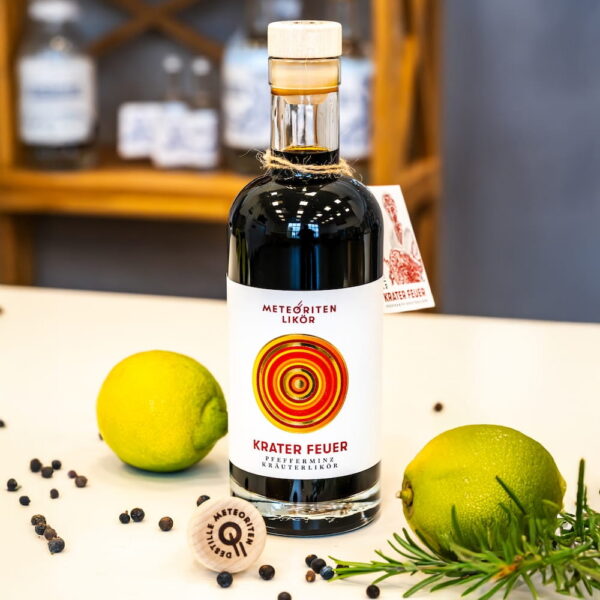 Krater Feuer Pfefferminz Kräuterlikör