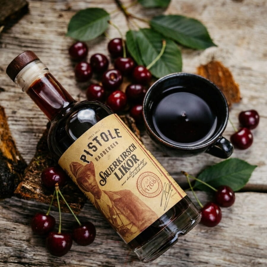 Pistole Hardocre-Food Sauerkirsch Likör