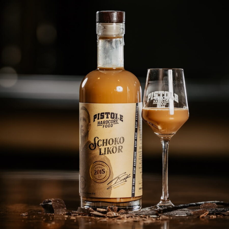 Pistole Hardcore-Food Schoko Likör