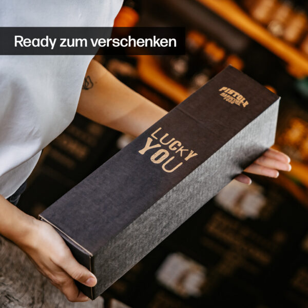 Pistole Hardcore-Food Geschenkset von außen