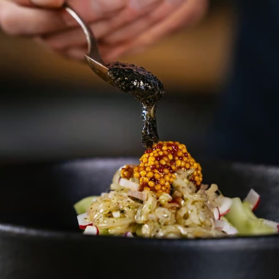 Körniger Senf von Pistole Hardcore-Food