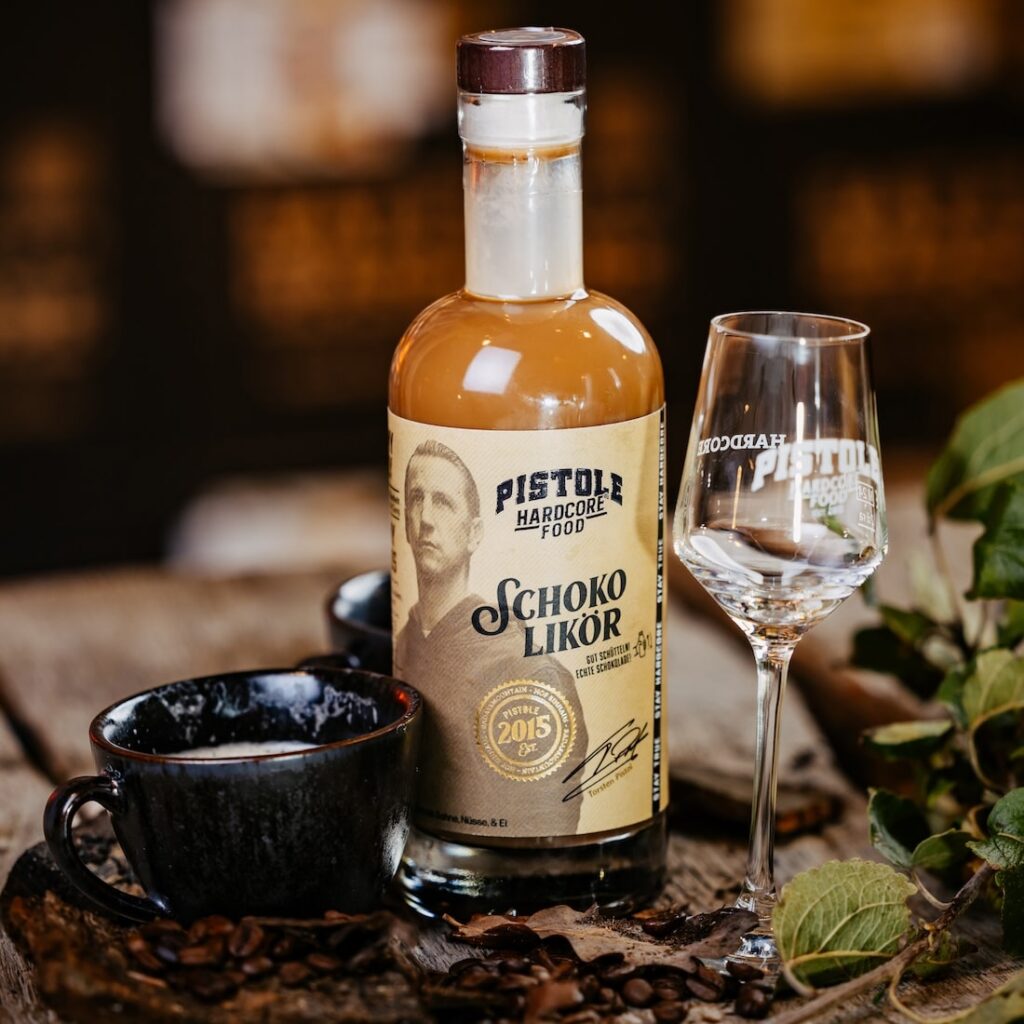 Pistole Hardcore-Food Schoko Likör