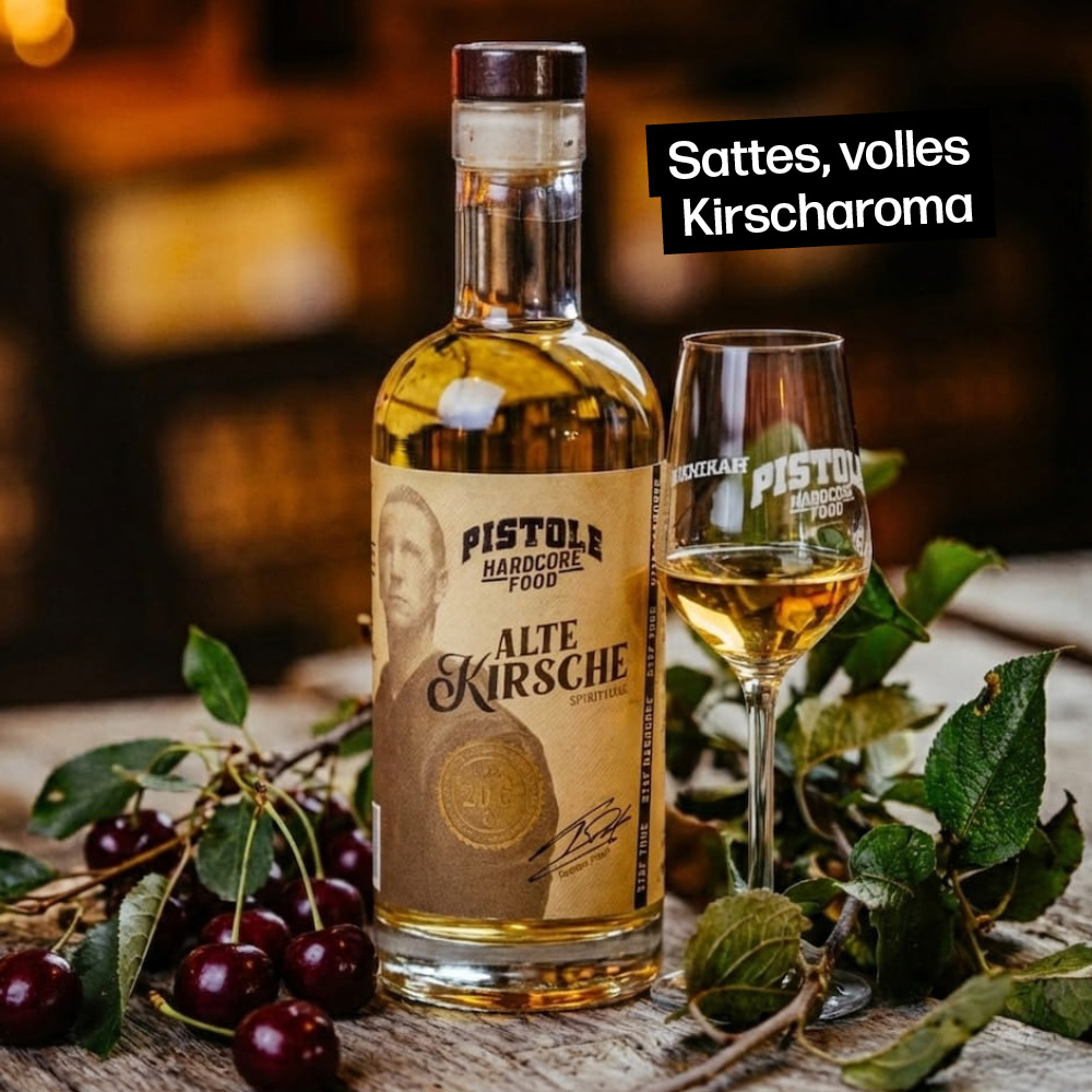 Alte Kirsche Obstler mit sattem Kirscharoma