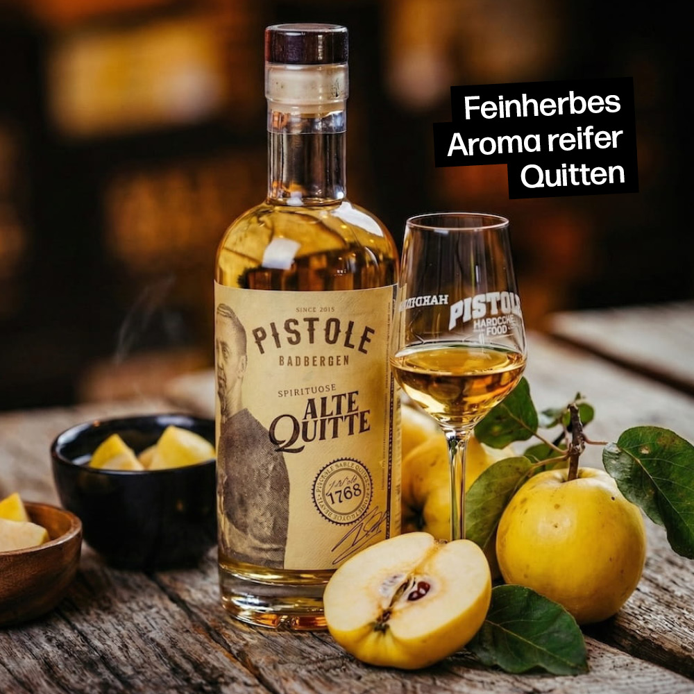 Quitten Obstler mit feinherbem Aroma