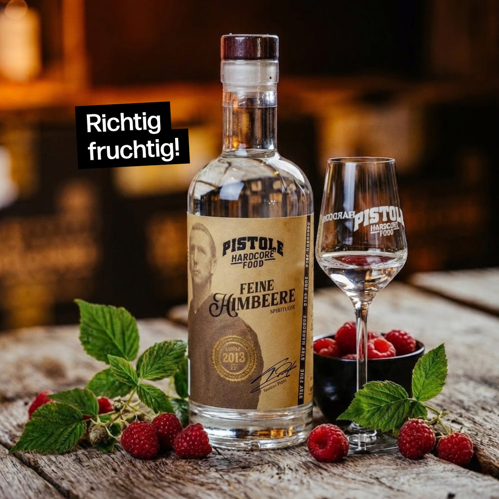 Himbeer Spirituose richtig fruchtig