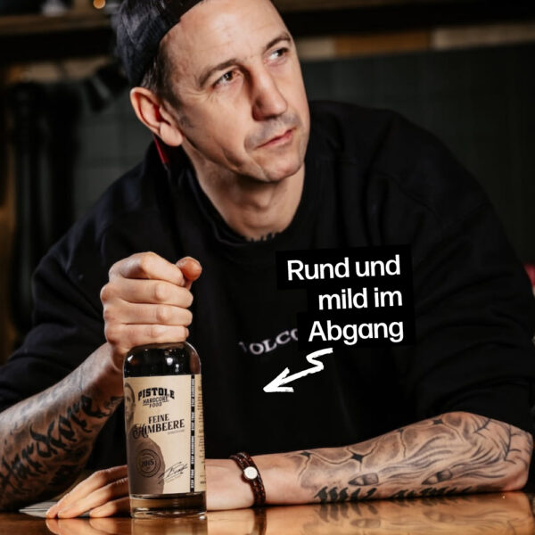 Himbeer Spirituose rund und mild im Abgang