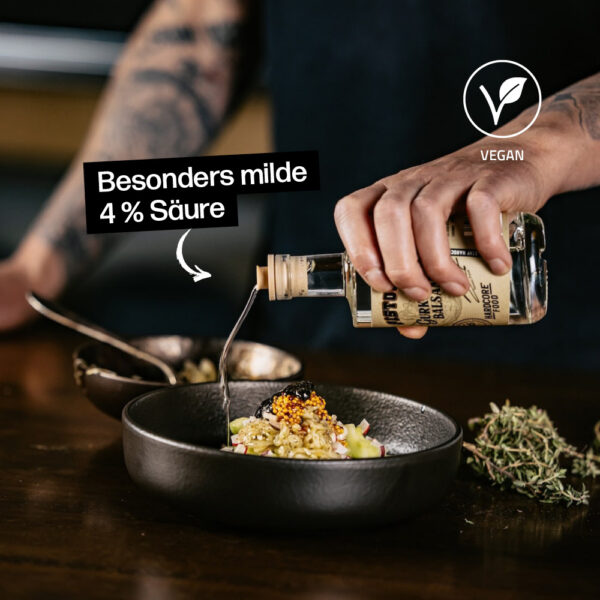 Gurken Balsamessig mit besonders milder 4% Säure und vegan