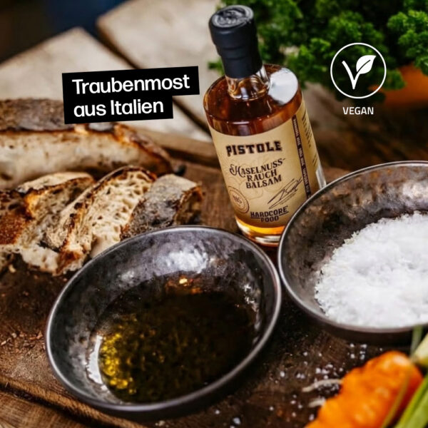 Haselnuss-Rauch Balsamessig mit Traubenmost aus Italien
