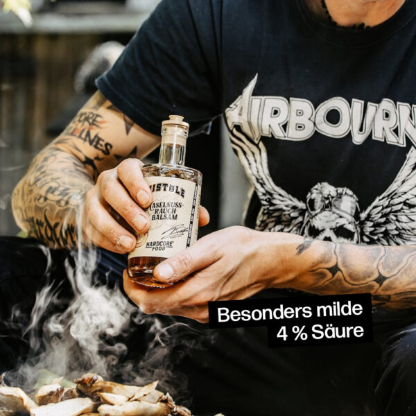 Haselnuss-Rauch Balsamessig mit besonders milder 4% Säure