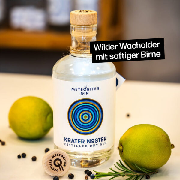 Krater Noster Bavarian Gin mit wilder Wacholder mit saftiger Birne