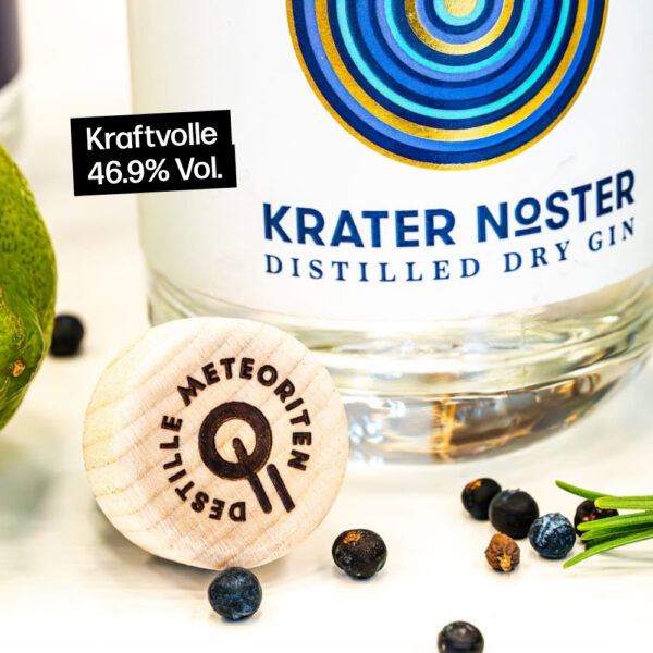 Krater Noster Bavarian Gin mit kraftvollen 46,9% Vol.