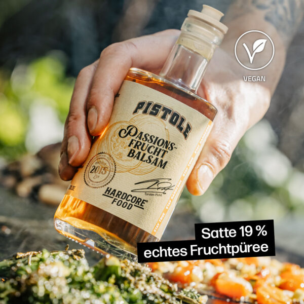 Passionsfrucht Balsamessig mit satten 19% echtem Fruchtpüree