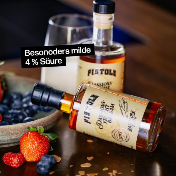 Passionsfrucht Balsamessig mit besonders milder 4% Säure