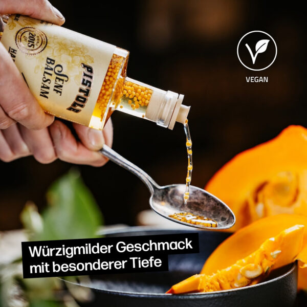 Senf Balsamessig mit würzigmildem Geschmack mit besonderer Tiefe