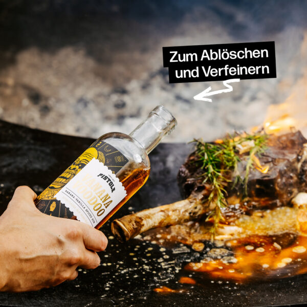 Banane Vanille Rum zum Ablöschen und Vefeinern