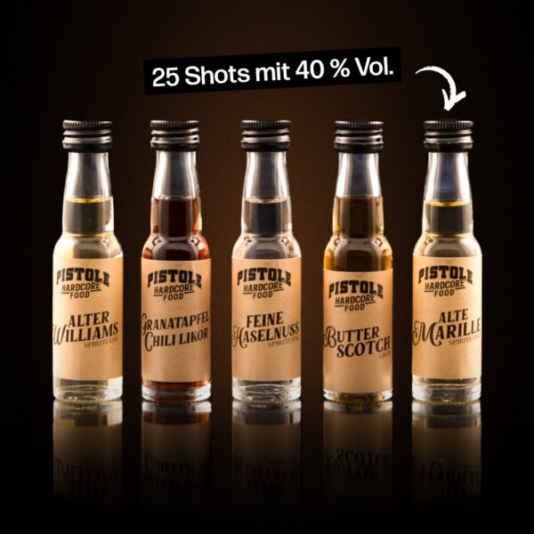 25 Shots mit 40% Vol.