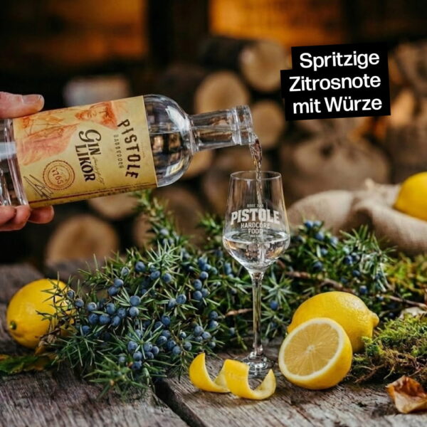 Gin als Likör mit spritziger Zitrosnote mit Würze