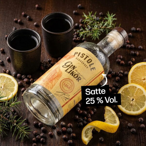 Gin Likör mit 25 % Vol. Alkohol