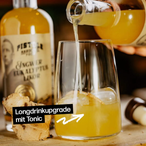 Ingwer Eukalyptus Likör als Longdrink Upgrade mit Tonic