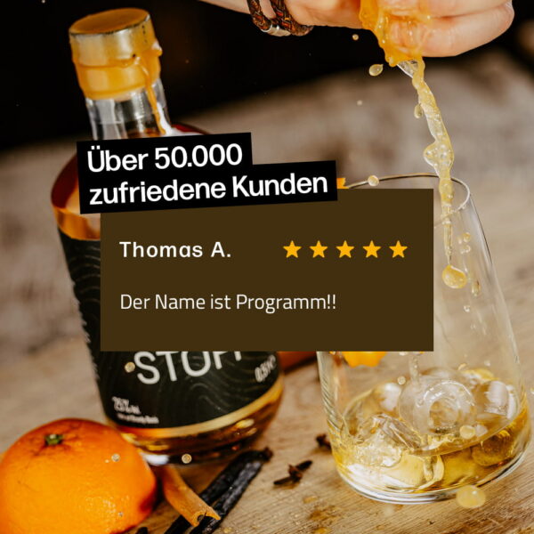 Über 50.000 zufriedene Kunden der Liköre und Obstler von Pistole Hardcore-Food