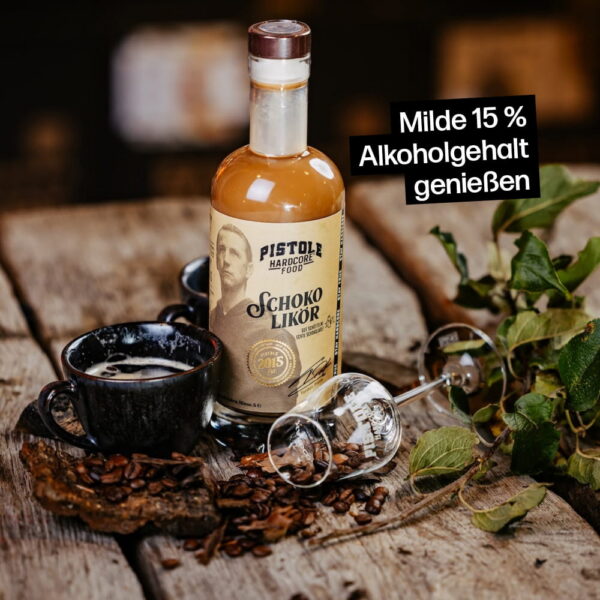 Schoko Likör mit 15% Vol. Alkoholgehalt