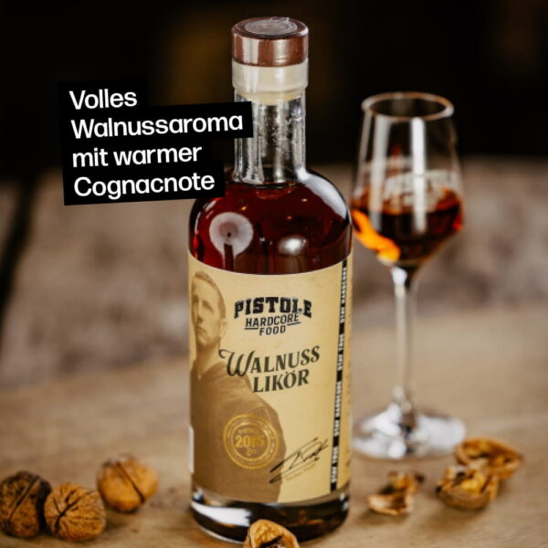 Premium Walnusslikör mit warmer Cognacnote