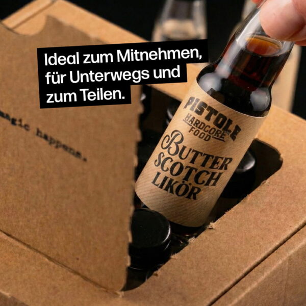 Zauberwürfel mit Butterscotch ist ideal zum Mitnehmen für Unterwegs und zum Teilen