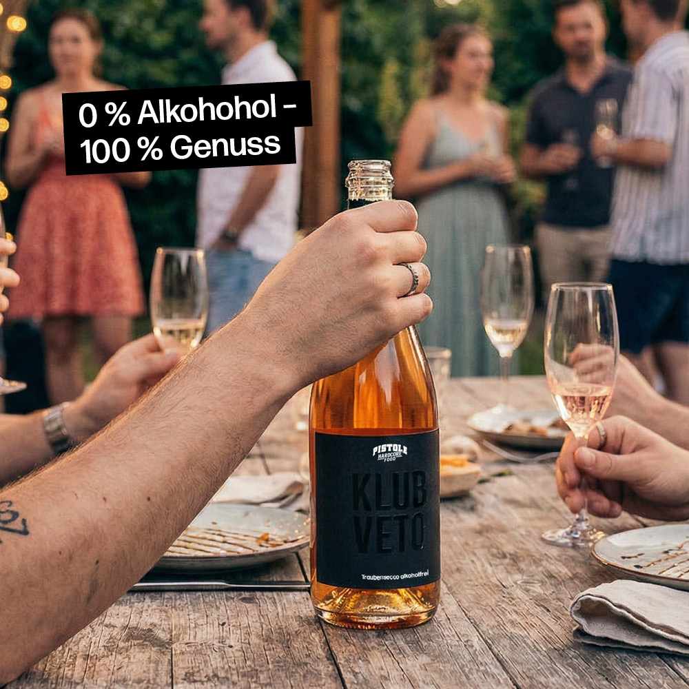 Alkoholfreier Perlwein mit 0% Alkohol